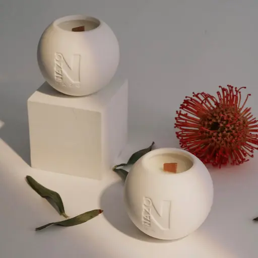 香氛按摩美肌蠟燭 #01 巴比倫花園【木質玫瑰茶調】